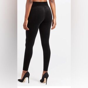 SPANX Black Velvet Feel High-Rise Leggings Soft Sculpting Stretch
